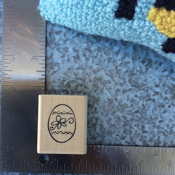 Floral Egg by Paper Inspirations Rubber Stamp - Picture 1 of 3